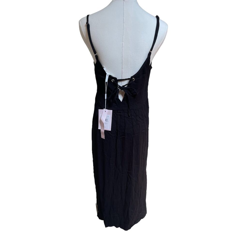 Avec Les Filles Black Dress Sz Small Sleeveless Classic Stretch NWT - Picture 2 of 6